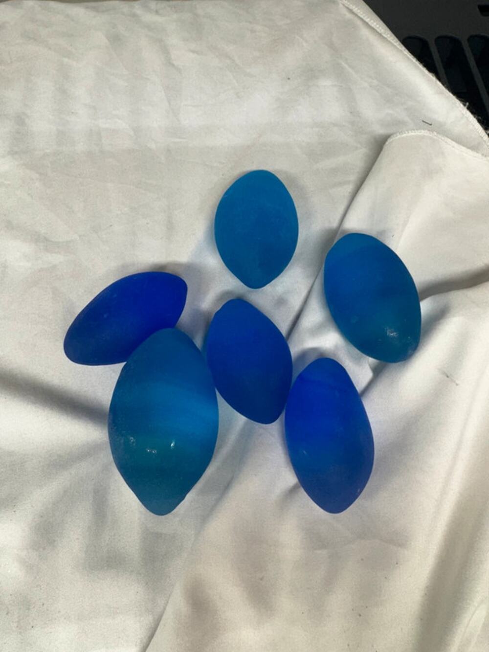 VTG Ikea set of six frosted glass eggs